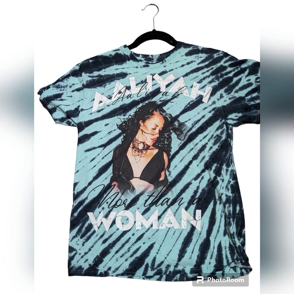 Tie dye blue Aaliyah Tee